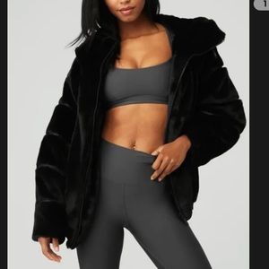 NEW with tags ALO Yoga Faux Fur Jacket SOLD OUT!!